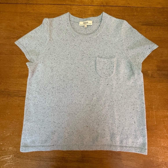 Madewell Sweaters - Madewell Cashmere Light Blue Tee L